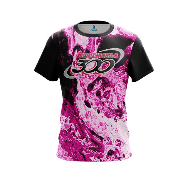 Columbia 300 Marble Pink CoolWick Bowling Jersey