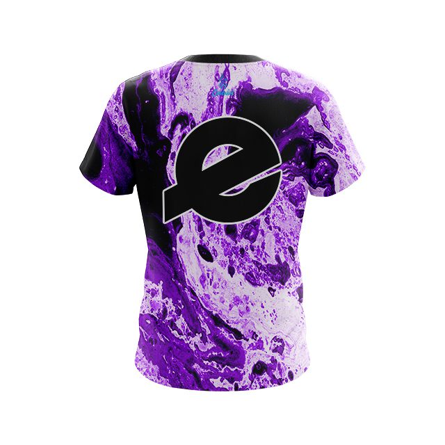 Ebonite Marble Purple CoolWick Bowling Jersey - Image 2