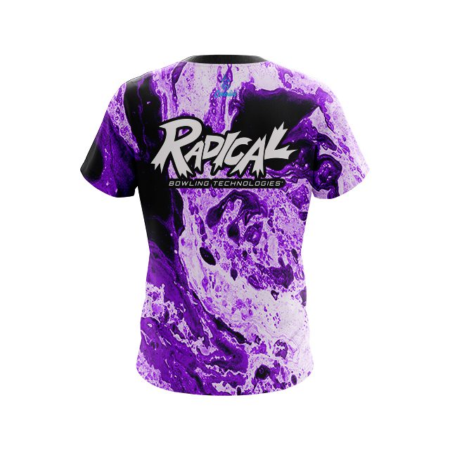 Radical Marble Purple CoolWick Bowling Jersey - Image 2