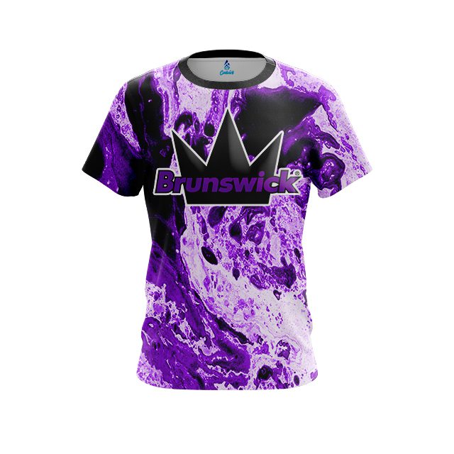 Brunswick Marble Purple CoolWick Bowling Jersey