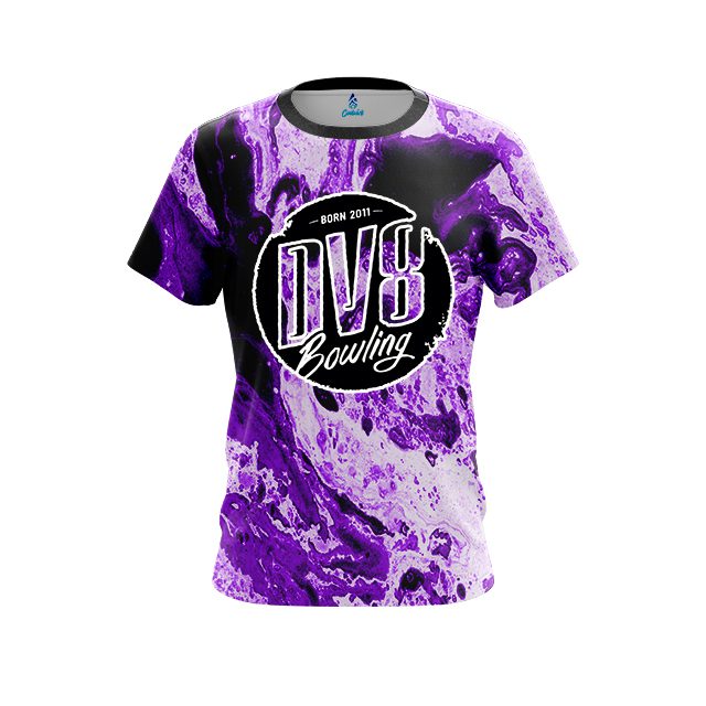 DV8 Marble Purple CoolWick Bowling Jersey