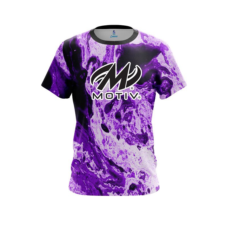 Motiv Marble Purple CoolWick Bowling Jersey