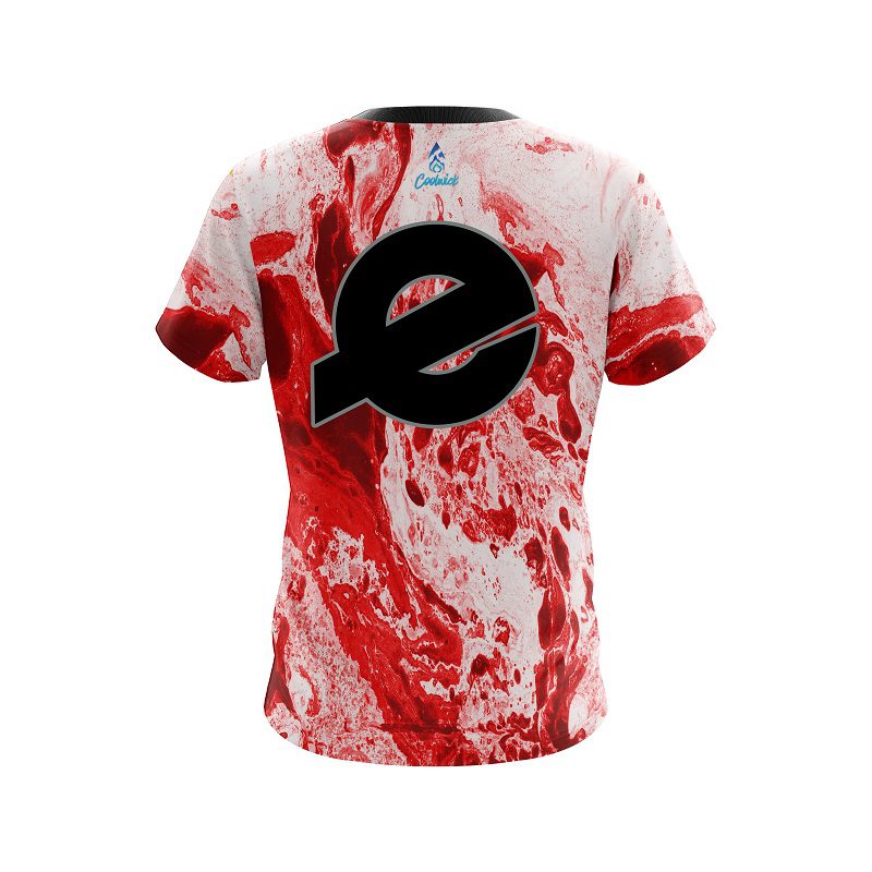 Ebonite Marble Red CoolWick Bowling Jersey - Image 2