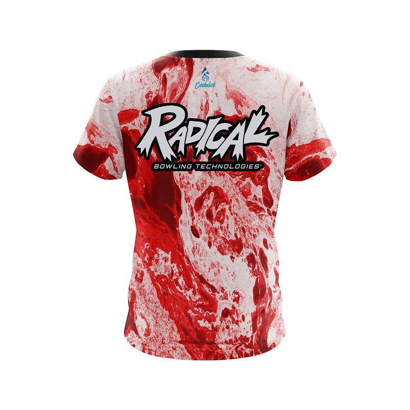 Radical Marble Red CoolWick Bowling Jersey - Image 2