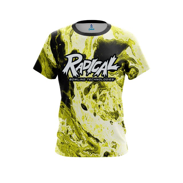 Radical Marble Yellow CoolWick Bowling Jersey