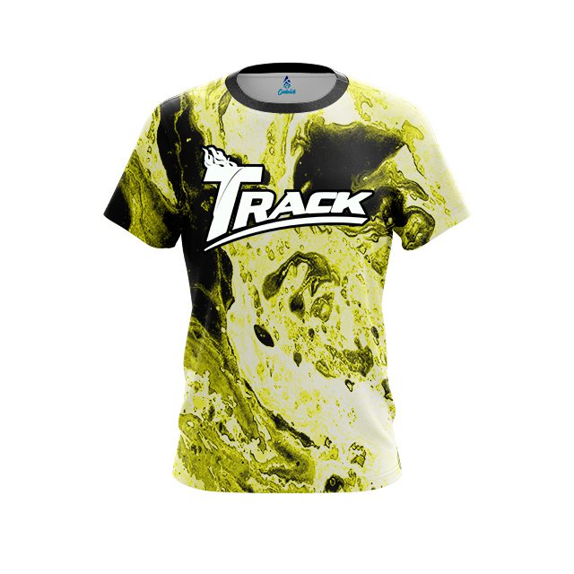 Track Yellow Marble CoolWick Bowling Jersey