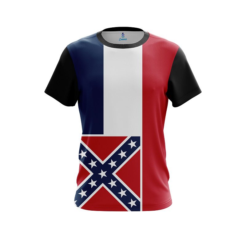 Plain Mississippi Flag CoolWick Bowling Jersey
