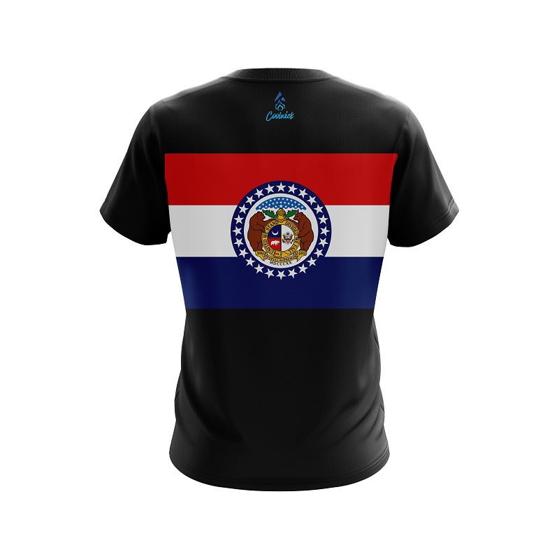 Plain Missouri Flag CoolWick Bowling Jersey - Image 2