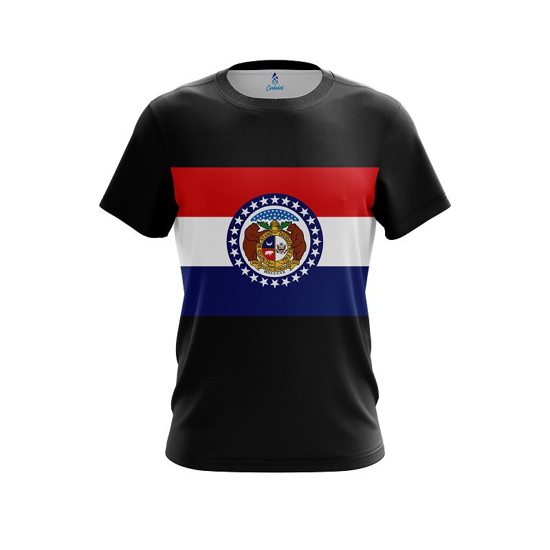 Plain Missouri Flag CoolWick Bowling Jersey