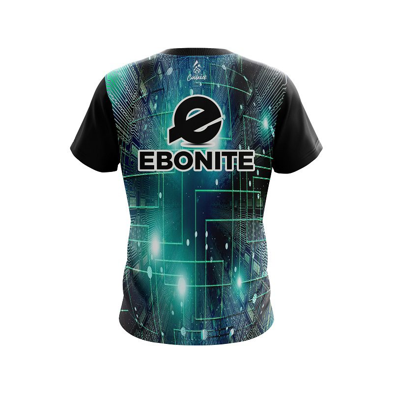 Ebonite Motherboard Aqua CoolWick Bowling Jersey - Image 2