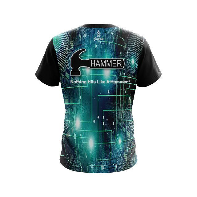 Hammer Motherboard Aqua CoolWick Bowling Jersey - Image 2