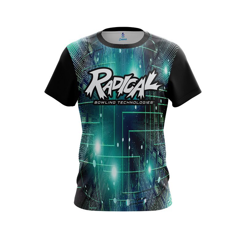 Radical Motherboard Aqua CoolWick Bowling Jersey