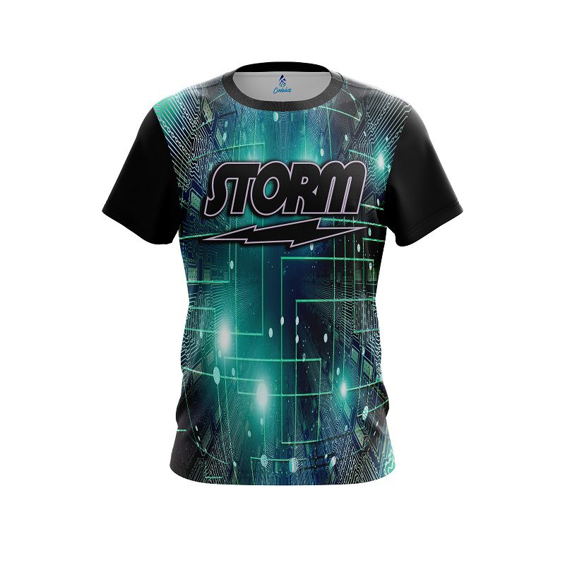 Storm Motherboard Aqua CoolWick Bowling Jersey