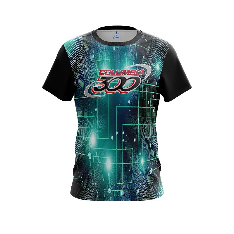 Columbia 300 Motherboard Aqua CoolWick Bowling Jersey