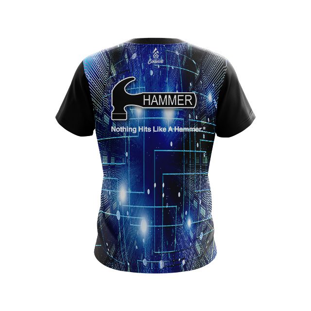 Hammer Motherboard Blue CoolWick Bowling Jersey - Image 2
