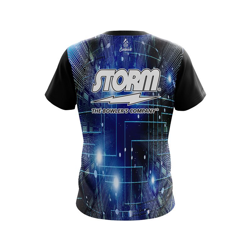 Storm Motherboard Blue CoolWick Bowling Jersey - Image 2