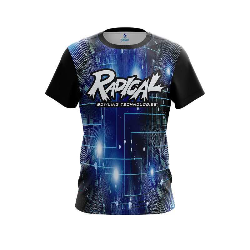 Radical Motherboard Blue CoolWick Bowling Jersey