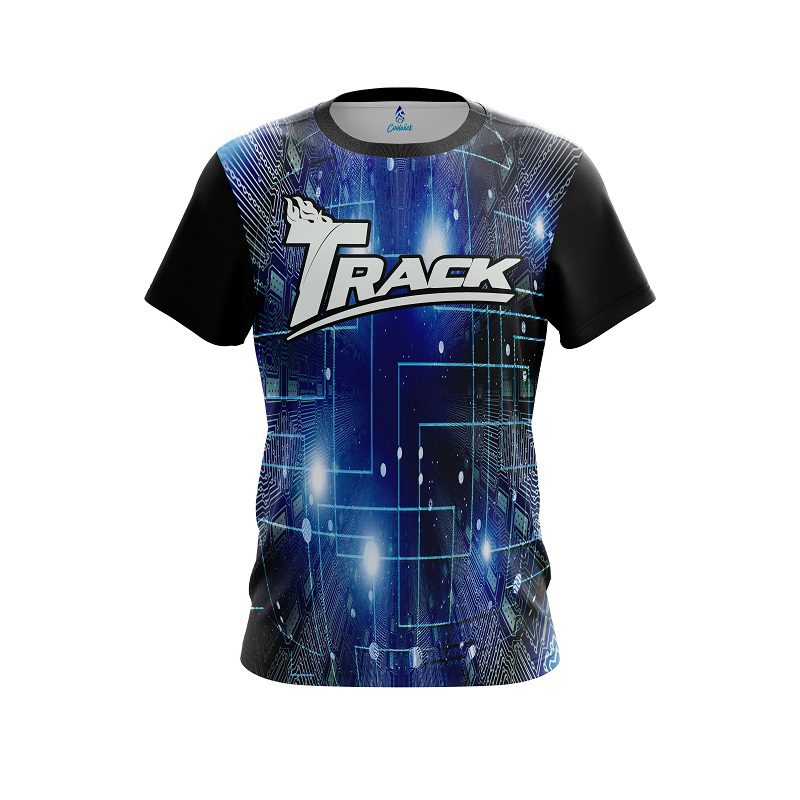 Track Motherboard Blue CoolWick Bowling Jersey