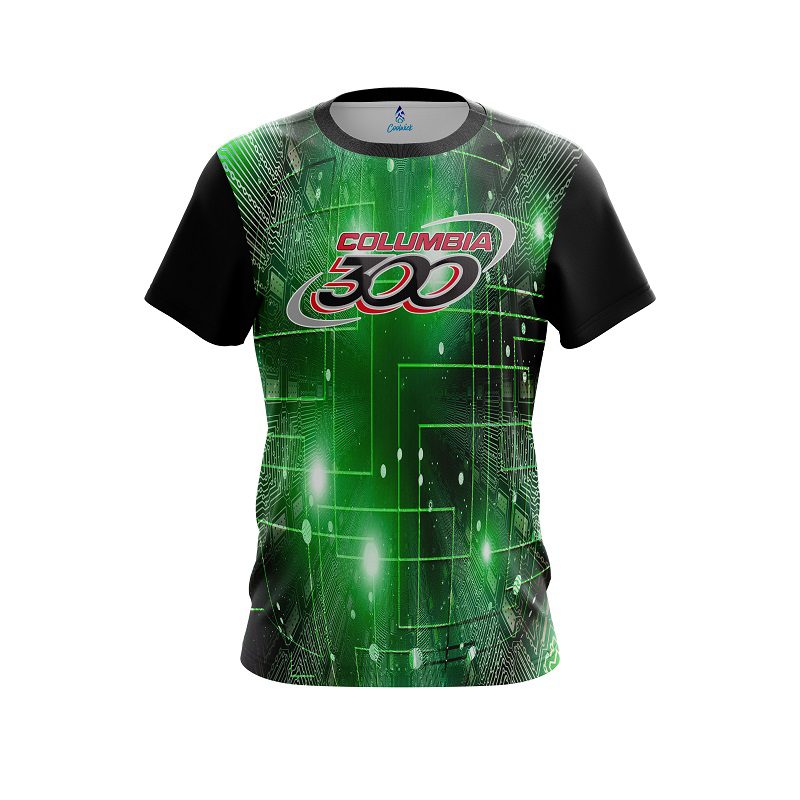 Columbia 300 Motherboard Lime CoolWick Bowling Jersey