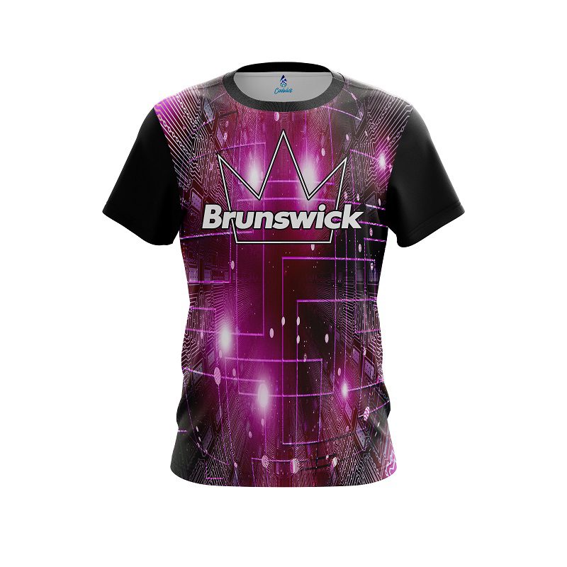 Brunswick Motherboard Pink CoolWick Bowling Jersey