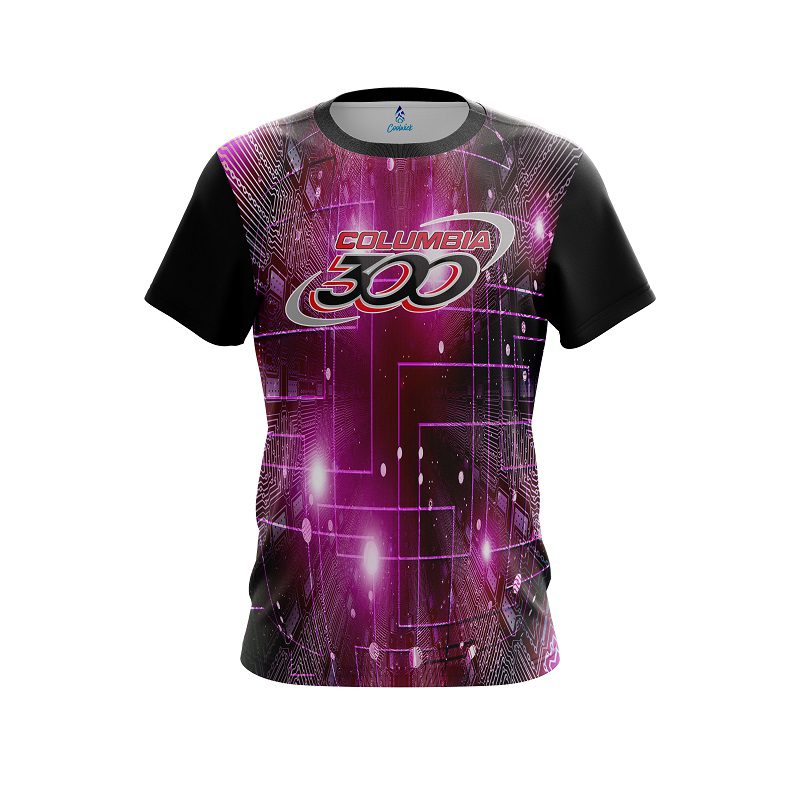 Columbia 300 Motherboard Pink CoolWick Bowling Jersey