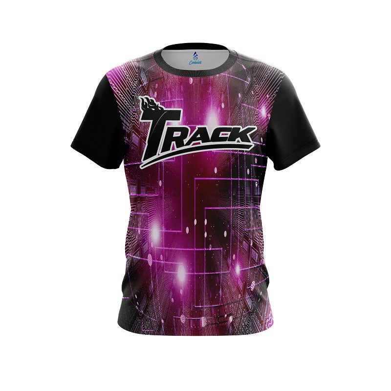 Track Motherboard Pink CoolWick Bowling Jersey