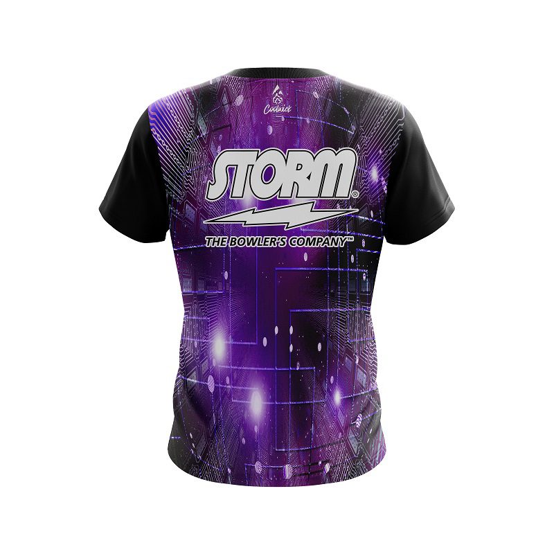 Storm Motherboard Purple CoolWick Bowling Jersey - Image 2