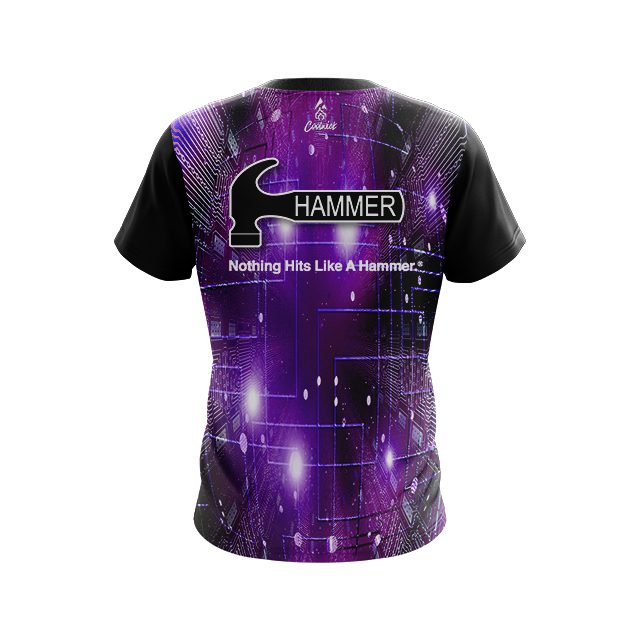 Hammer Motherboard Purple CoolWick Bowling Jersey - Image 2