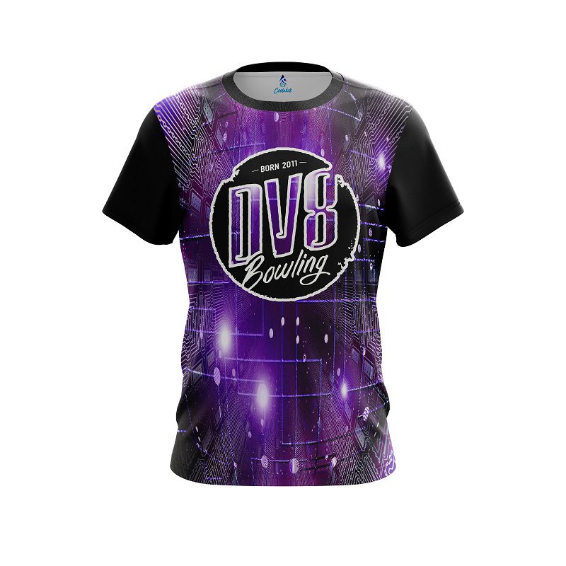 DV8 Motherboard Purple CoolWick Bowling Jersey