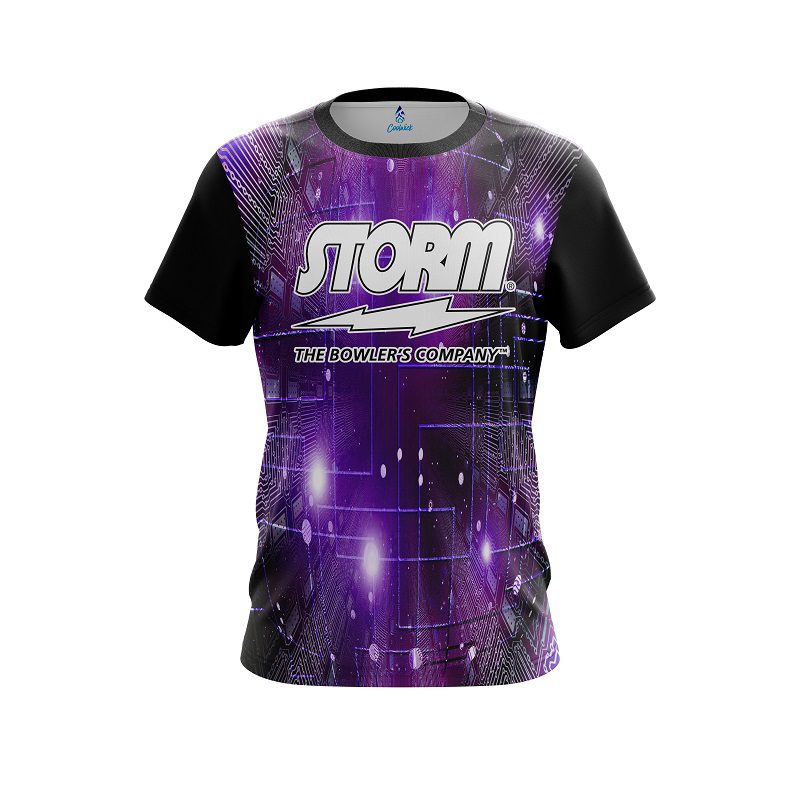 Storm Motherboard Purple CoolWick Bowling Jersey