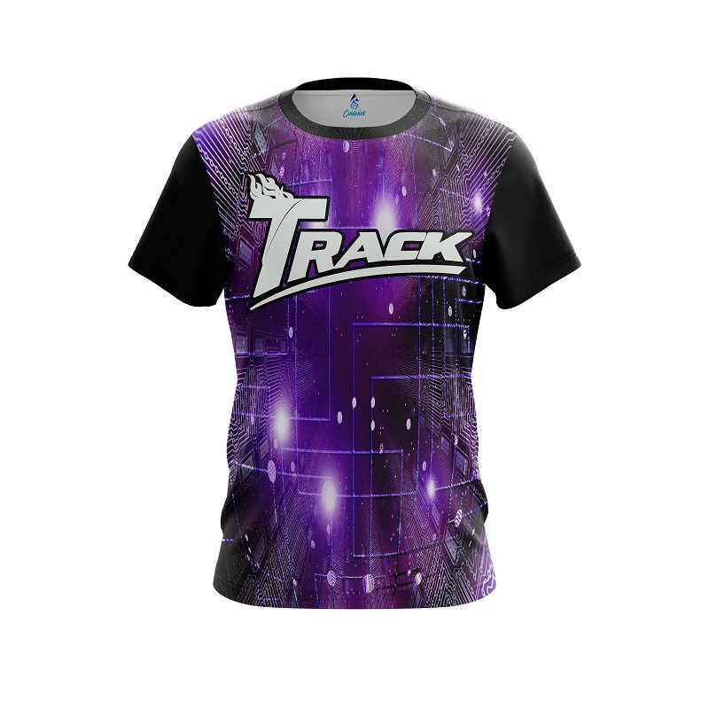 Track Motherboard Purple CoolWick Bowling Jersey