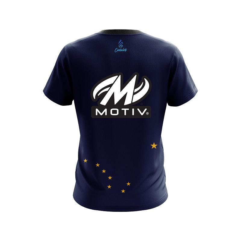 Motiv Alaska Flag CoolWick Bowling Jersey - Image 2