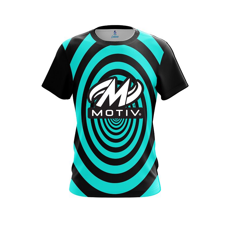 Motiv Aqua Swirl CoolWick Bowling Jersey