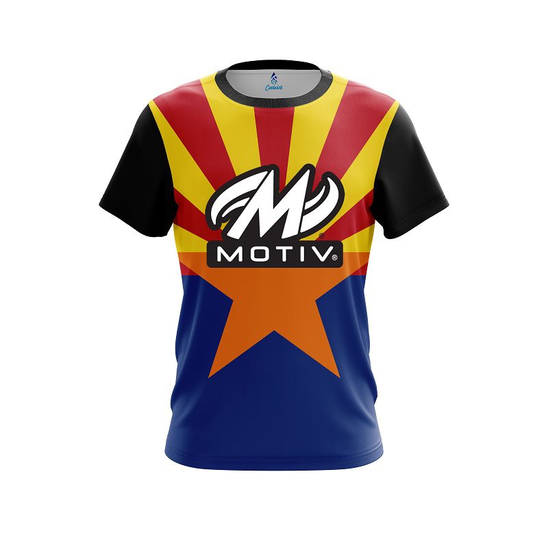 Motiv Arizona Flag CoolWick Bowling Jersey