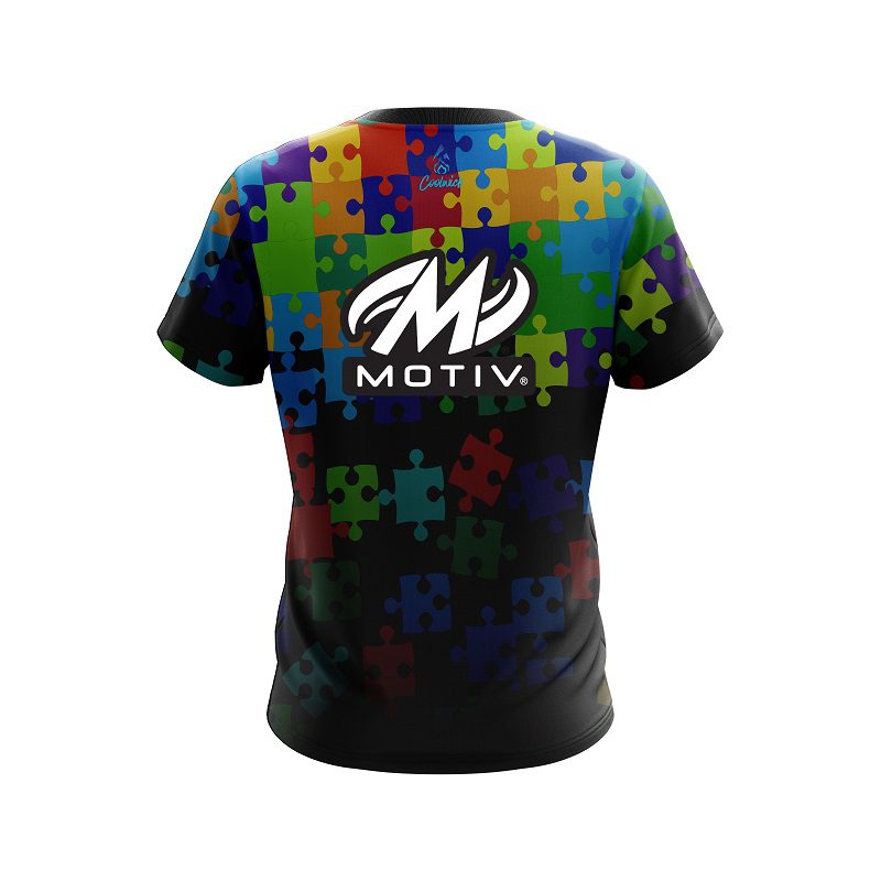 Motiv  Autism Awareness Be Kind CoolWick Bowling Jersey - Image 2