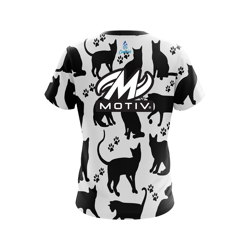 Motiv Black Cat CoolWick Bowling Jersey - Image 2
