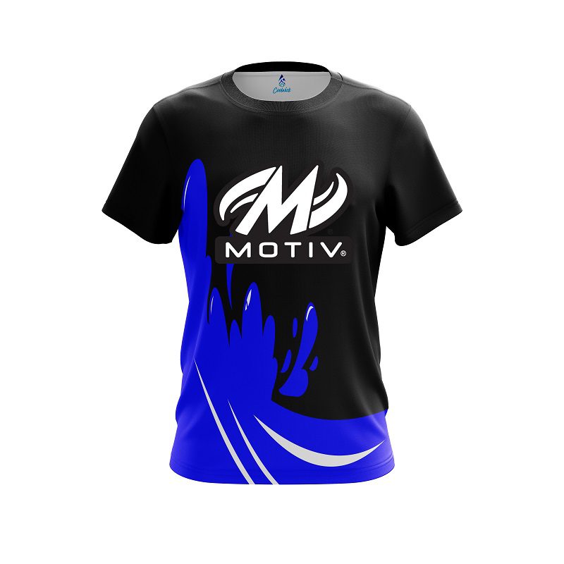 Motiv Blue Splash CoolWick Bowling Jersey