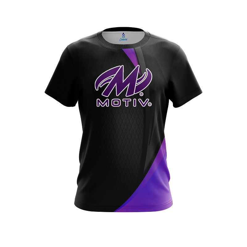Motiv Carbon Purple Swirl CoolWick Bowling Jersey