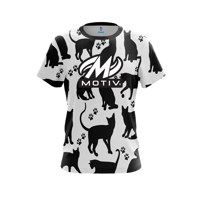Motiv Black Cat CoolWick Bowling Jersey