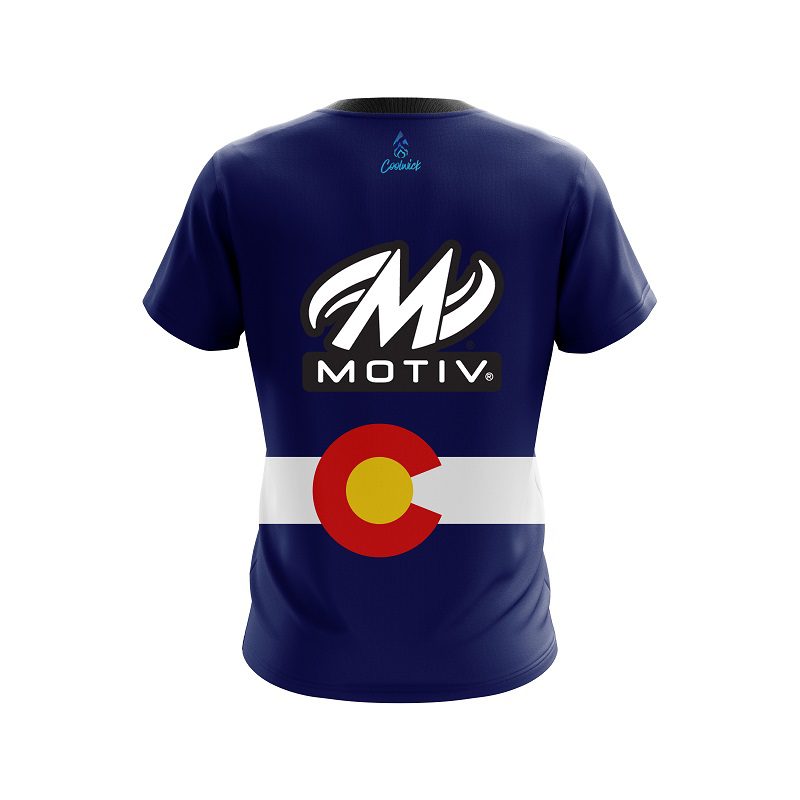 Motiv Colorado Flag CoolWick Bowling Jersey - Image 2