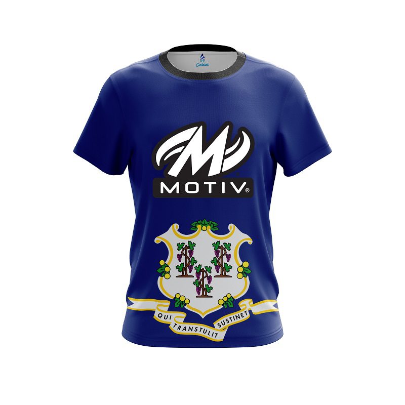 Motiv Connecticut Flag CoolWick Bowling Jersey