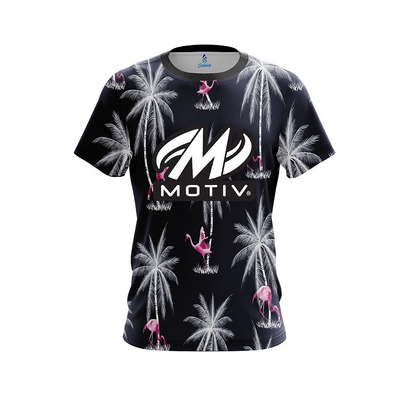 Motiv Flamingo Palms CoolWick Bowling Jersey