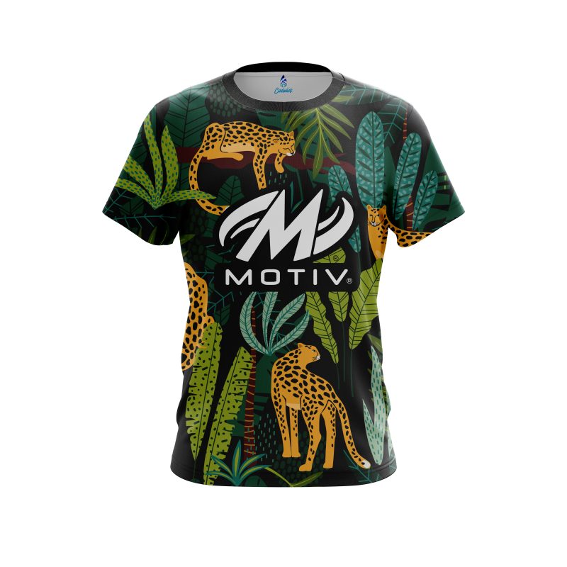 Motiv Forest Leopard CoolWick Bowling Jersey