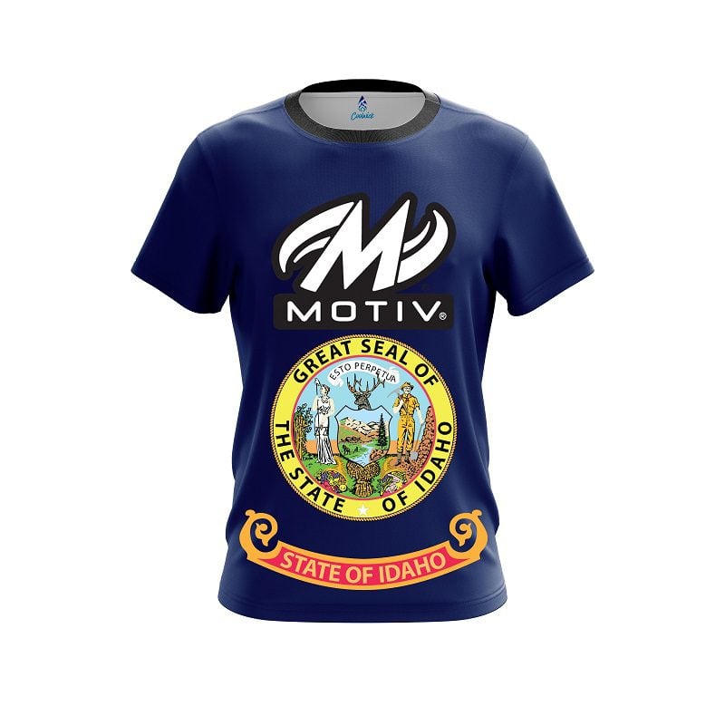 Motiv Idaho Flag CoolWick Bowling Jersey