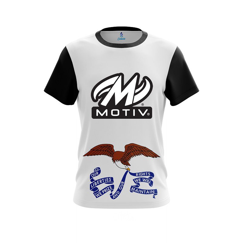 Motiv Iowa Flag CoolWick Bowling Jersey