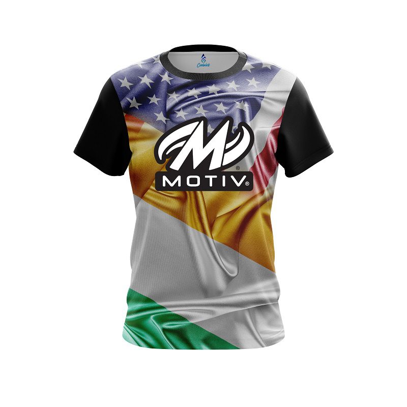 Motiv USA Ireland Flag CoolWick Bowling Jersey