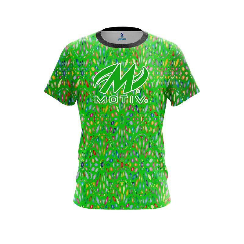 Motiv Kaleidoscope Lime CoolWick Bowling Jersey