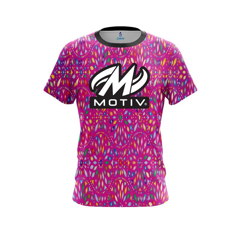 Motiv Kaleidoscope Pink CoolWick Bowling Jersey