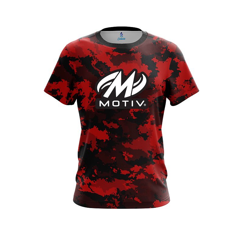Motiv Military Red CoolWick Bowling Jersey