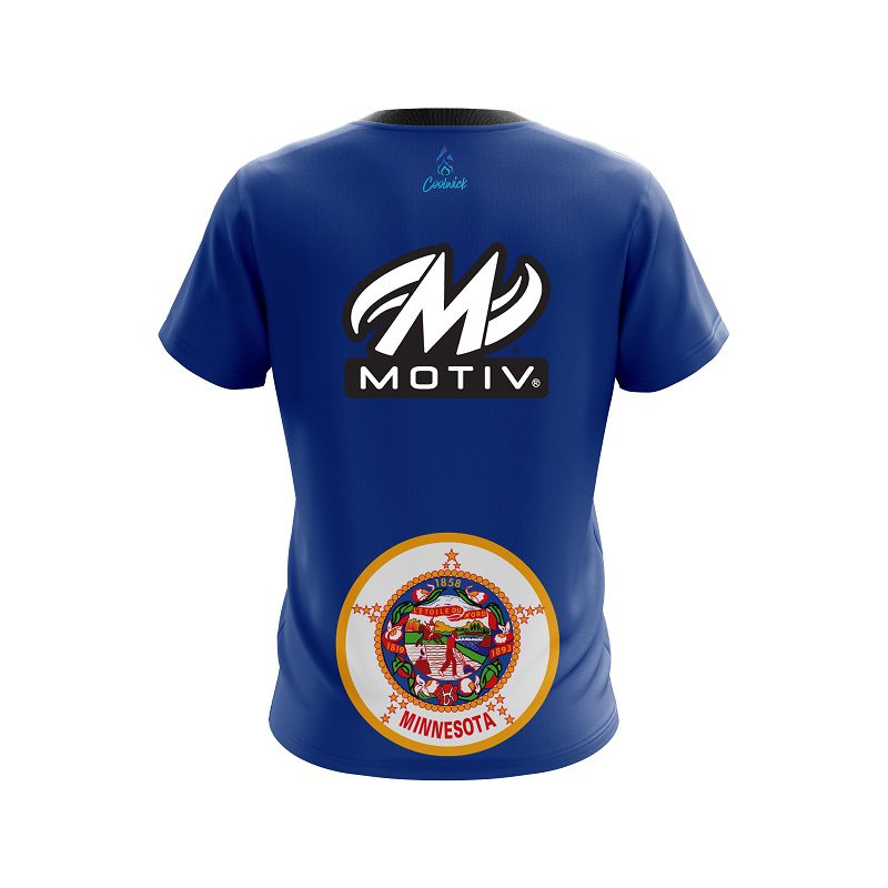 Motiv Minnesota Flag CoolWick Bowling Jersey - Image 2